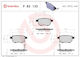 Brembo Brake Pad Set Disc Brake P 83 133