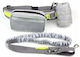 Running Waist Belt Shock-Absorbing Gray Leash L Belt Length 80-104cm Bag 18x5.5x10cm Leash Length 145-200cm