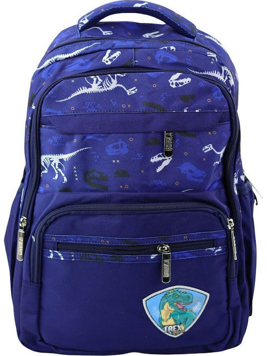 Dinosaur Schulranzen T-Rex Patch Marine Brustgurt 20l