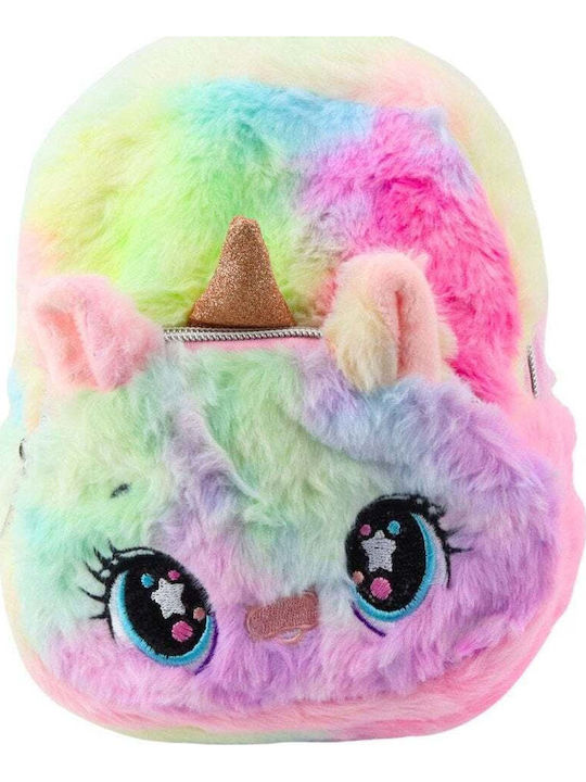 Ghiozdan De Spate Pentru Copii Din Plus Unicorn Curcubeu 20cm 3l