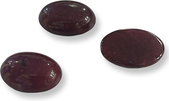 Cabochon Decorative Stone Rhodolite 18x13mm 2 Pieces