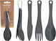 Essential Travel Cutlery 3in1 Kunststoff Rote Klippen