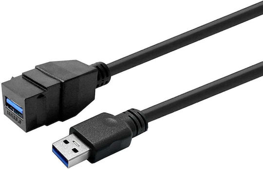 Vivolink Keystone Black Usb3.0 A-female To A-male Prokeyusb3afm2b
