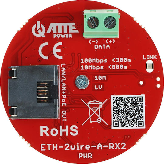 Utp 2-Wire Converter Set Lan+Poe Transmission Eth-2Wire-A-Set2 Complete 2 Pieces Atte