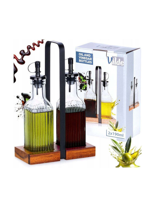 Vilde Set de Ulei și Oțet Sticlă cu Flux 190ml
