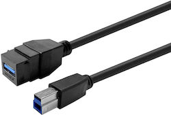 Vivolink Keystone Black Usb 3.0 A-female To Usb 3.0 B-male Vivolink Keystone Black Usb 3.0 A-female To Usb 3.0 B-male