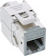 Inline 8pcs Pack Inline Keystone RJ45 Jack Shielded Cat.6a Grey