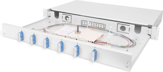 Digitus Fiber Optic Splice Box 1u Equipped 6x Sc Dx Os2 Gray