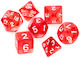 Rebel Dice Set RPG Crystal Red 106259