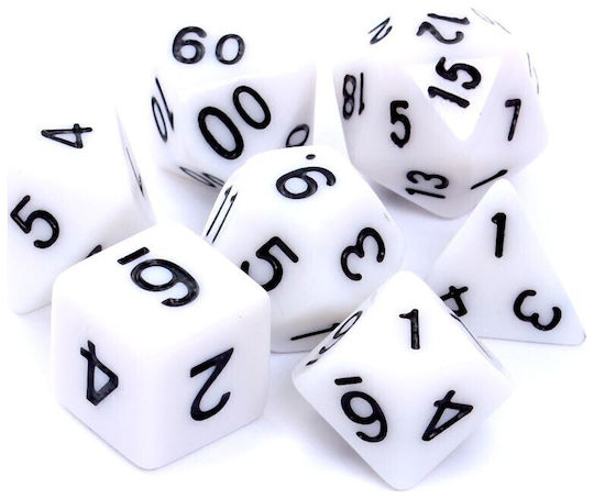 Rebel Dice Set RPG Matte White 106191