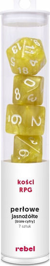 Rebel Dice Set Rebel RPG Pearl Light Yellow