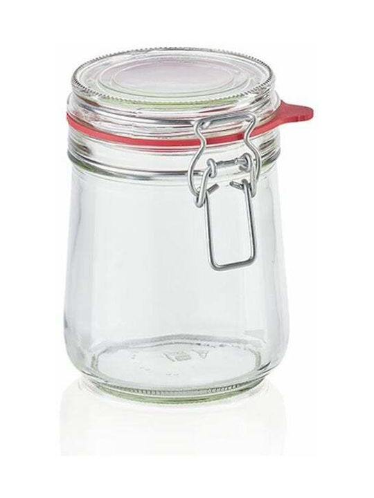 Leifheit General Use Glass Jar with Airtight Lid Transparent 800ml 1 Piece