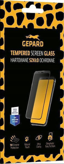 Gepard Full Glue Tempered Glass Μαύρο (Vivo Y58, GEPARD)