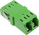 Inline Fiber Optic Coupler Duplex Lc Lc Singlemode Green Ceramic Sleeve