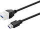 Vivolink Keystone White USB 3.0 A-Female to USB 3.0 A-Male