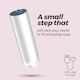 Crushious Mini Vibrator Geschoss 8,6cm Weiß