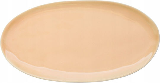 Чиния Плитко Овални Оранжев 26.5x14см