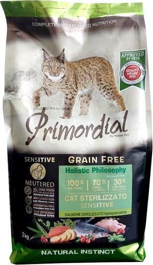 Primordial Суха Котешка Храна с Сьомга 2кг