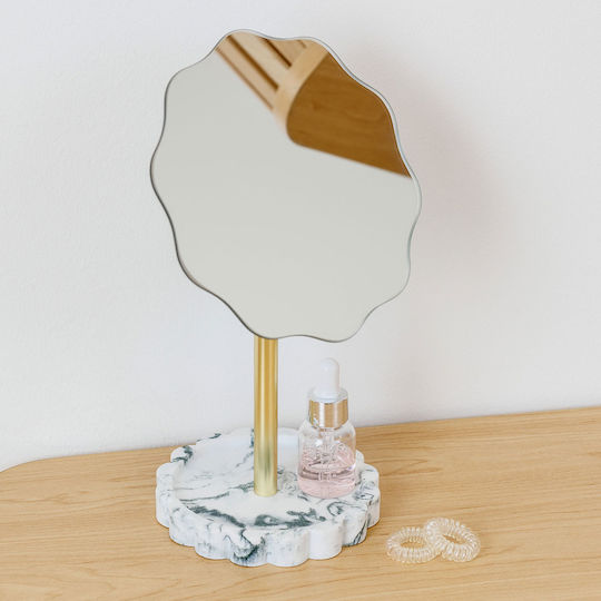 5Five Makeup Mirror Tabletop 12.2x16.4cm White