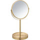 Wenko Makeup Mirror Tabletop 17x35cm Gold