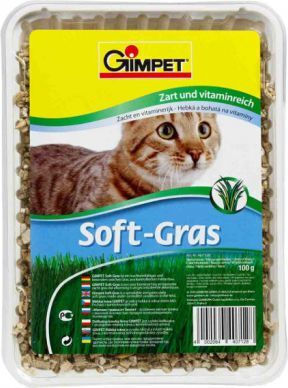 Gimpet Gimpet Soft-Gras 100г Трева Котешки Лакомства Дозатор