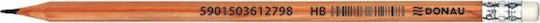 Donau Wooden Pencil With Eraser Donau HB Natural