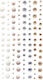 Dp Craft Self-adhesive Crystals Pearls 120 Pcs Nature Tones
