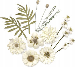 Dp Craft Papierblumen Dpcraf 12 Stück Ecru