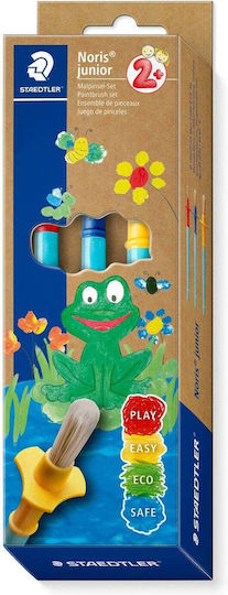 Staedtler Noris Junior Brush Set 3 Pieces On Bk