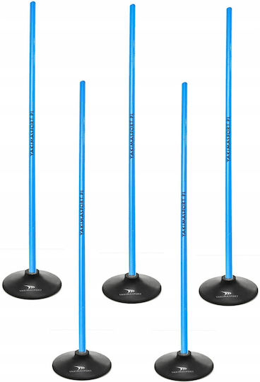 Slalom Obstacle Course 100cm Poles + 1.5kg Base Blue