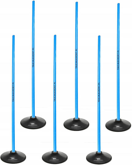 Slalom Obstacle Course 160cm Poles + 1.5kg Base Blue