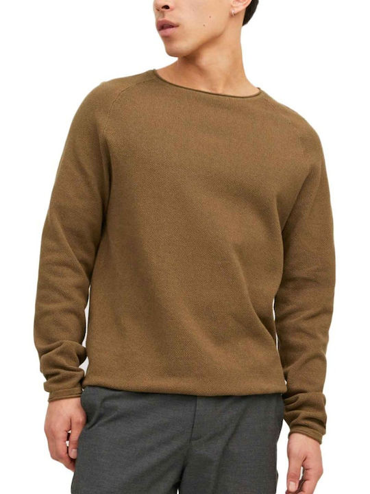 Jack & Jones Crew Neck Long Sleeve Blouse Otter...