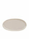 Teller Untiefe Oval Beige 34.5x15cm
