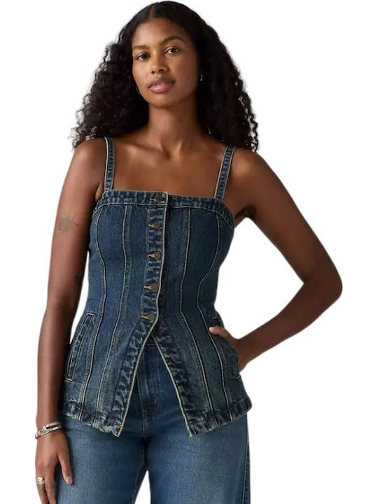 Levi's Γυναικεία Μπλούζα Κορσές Indigo