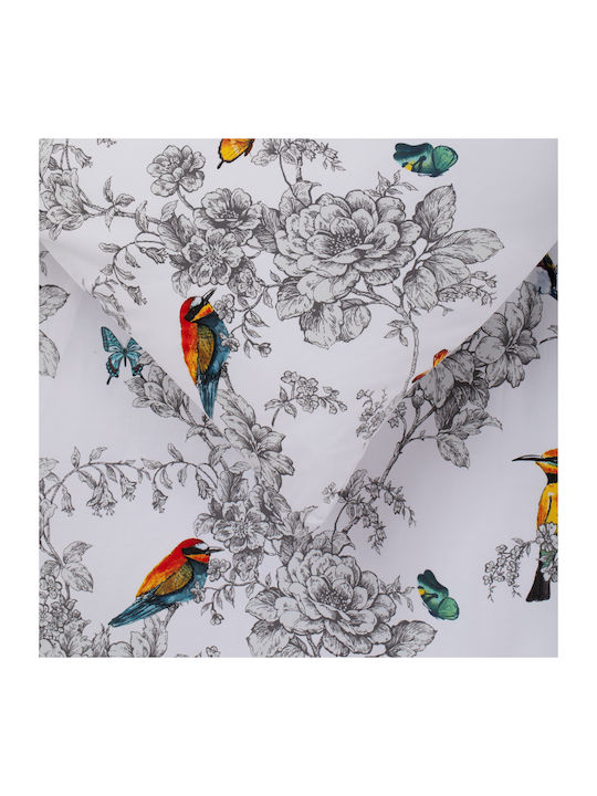 Domoletti Duvet Cover Set Single with Pillowcase 160x200 Multicolored