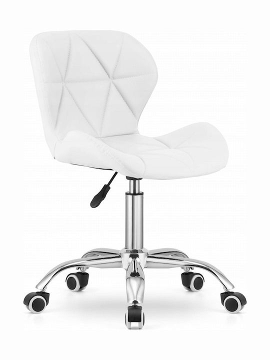 Office Chair with Arms White Leobert
