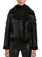 Women's Puffer Jacket for Winter Black