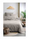Eurofirany Bettbezug Baumwolle Einzelbett 140x200 Gray