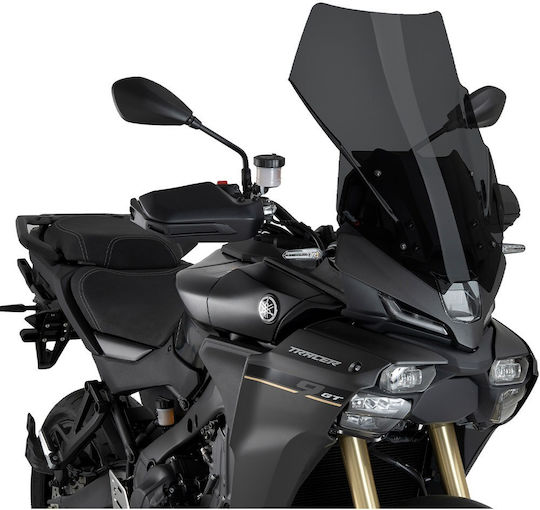 Motorcycle Windshield Dark Smoke Touring Screen Yamaha Tracer 9 GT GT+ 22456F Puig