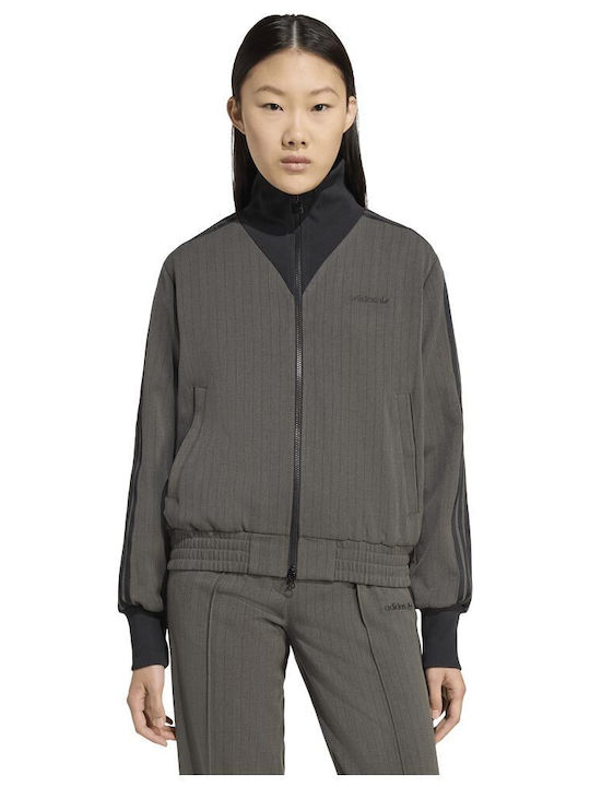 Track Top Women's Sweatshirt Jacket Khaki