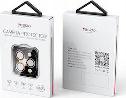 Yesido Kameraschutz Gehärtetes Glas Black für das iPhone 15 Pro, iPhone 15 Pro Max