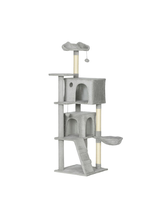 Pawhut 160 Cm Cat Tree Multiple Levels Sisal Po...