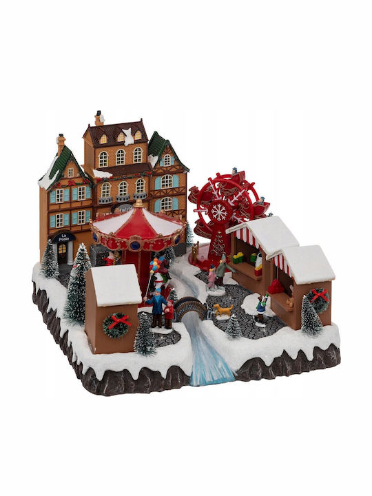 Fééric Lights and Christmas Christmas Decorative Village 37x35x27.5cm.