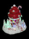 Christmas Illuminated Decorative Village White with Battery with Movement 17.8x17.5x14cm.