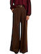 Damen Stoff Hose Brown