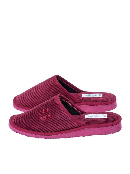 Amaryllis Slippers Зимни Дамски Чехли Бордо