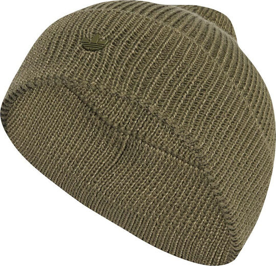 Beanie Männer Beanie Gestrickt in Khaki Farbe