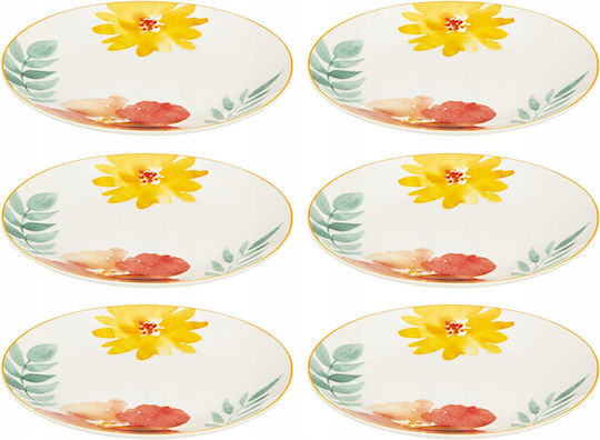 Secret de Gourmet Teller Wüste aus Porzellan mit Durchmesser 19cm 6Stück