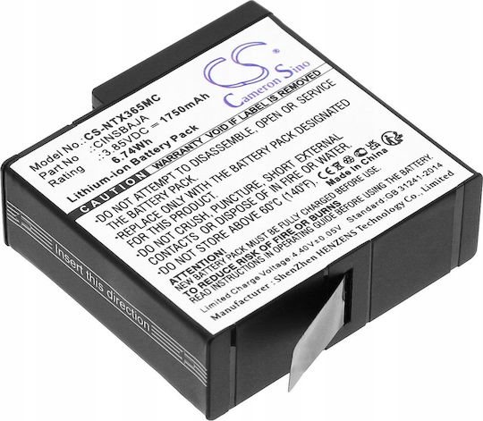 Cameron Sino Battery Cinsbaja Type Battery Cameras Insta360 Insta 360 Ace Ace Pro Cs-ntx365mc