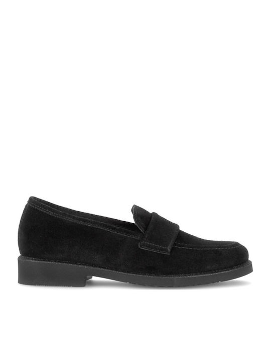 Gabor Leather Women's Moccasins in Black Color